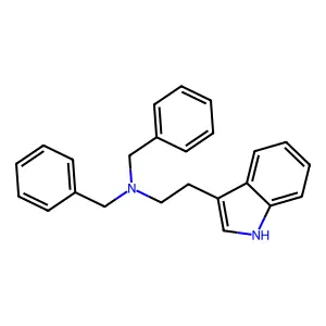 1H-Indole-3-ethanamine, N,N-bis(phenylmethyl)- structure