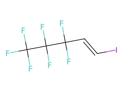 (1E)-3,3,4,4,5,5,5-Heptafluoro-1-iodopent-1-ene structure