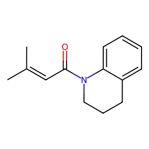 1-(3-Methyl-2-butenoyl)-1,2,3,4-tetrahydroquinoline structure