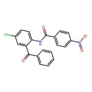 2'-Benzoyl-4'-chloro-4-nitrobenzanilide structure