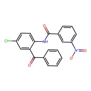 N-(2-benzoyl-4-chlorophenyl)-3-nitrobenzamide structure