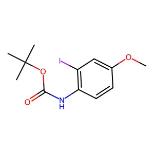 Tert-butyl 2-iodo-4-methoxyphenylcarbamate structure