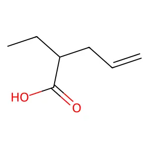 2-Ethylpent-4-enoic acid structure