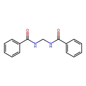 N-(benzamidomethyl)benzamide structure