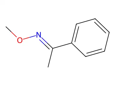 Acetophenone o-methyloxime structure