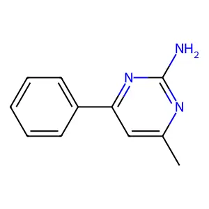 4-甲基-6-苯基嘧啶-2-胺 structure