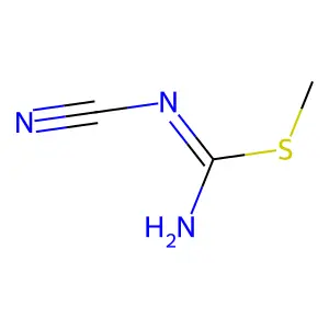 1-Cyano-2-methylisothiourea structure