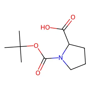 1,2-Pyrrolidinedicarboxylic acid, 1-(1,1-dimethylethyl) ester, (2S)- structure