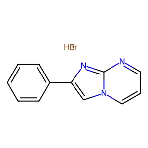 Imidazo(1,2-a)pyrimidine, 2-phenyl-, monohydrobromide structure