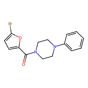 (5-Bromofuran-2-yl)-(4-phenylpiperazin-1-yl)methanone structure