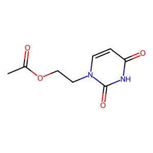 1-(2-acetoxyethyl)uracil structure