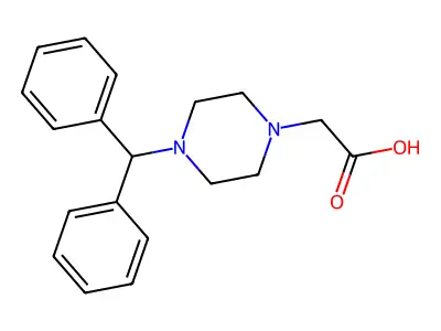 (4-Benzhydryl-piperazin-1-yl)-acetic acid structure
