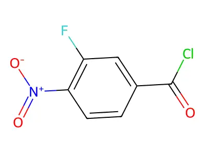 3-Fluoro-4-nitrobenzoyl chloride structure