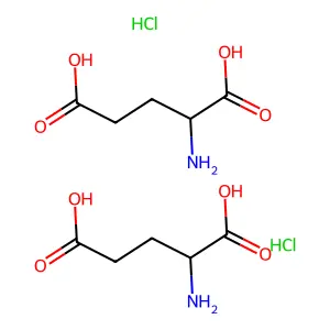 DL-Glutamic acid hydrochloride structure