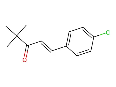 5-(4-Chlorophenyl)-2,2-dimethylpent-4-en-3-one structure