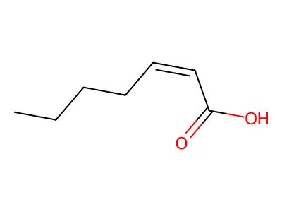 2-庚烯酸 structure