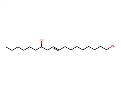 Octadec-9-ene-1,12-diol structure
