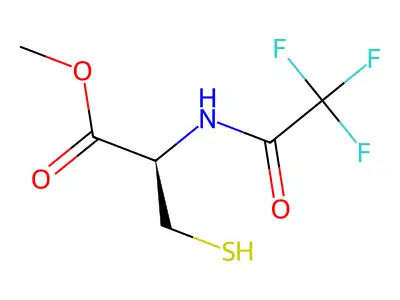 N-Trifluoroacetyl-L-cysteine methyl ester structure