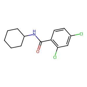 N-环己基-2,4-二氯苯甲酰胺 structure