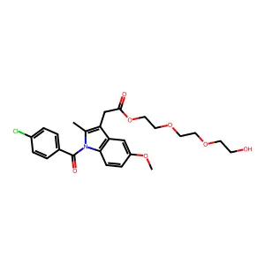 吲哚美辛三乙烯酯 structure
