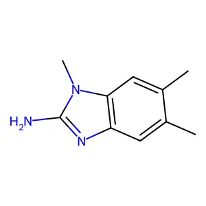 1,5,6-三甲基苯并咪唑-2-胺 structure