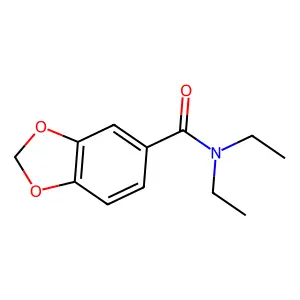 N,N-二乙基-3,4-亚甲二氧基苯甲酰胺 structure