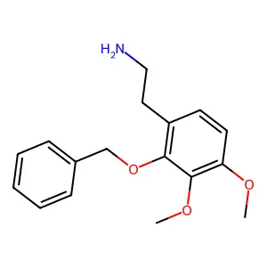 2-(3,4-Dimethoxy-2-phenylmethoxyphenyl)ethanamine structure