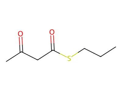 S-Propyl 3-oxobutanethioate structure