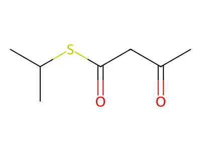 Acetoacetic acid, 1-thio-, S-isopropyl ester structure