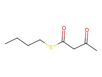 S-Butyl 3-oxobutanethioate structure