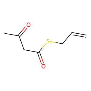 S-prop-2-enyl 3-oxobutanethioate structure