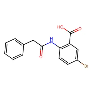 5-Bromo-2-[(phenylacetyl)amino]benzoic acid structure