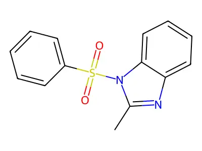 2-methyl-1-(phenylsulfonyl)-1H-benzimidazole structure