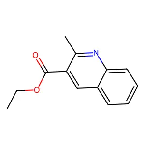 2-甲基喹啉-3-甲酸乙酯 structure