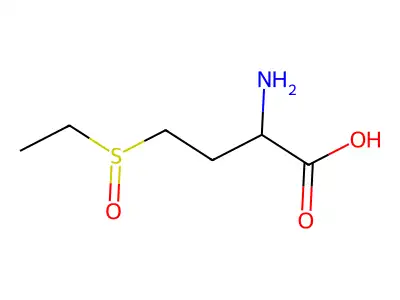 2-氨基-4-(乙基亚磺酰基)丁酸 structure
