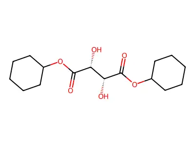 二环己基 2,3-二羟基丁二酸酯 structure