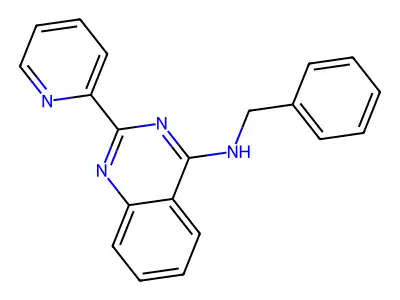 N-苄基-2-吡啶-2-基喹唑啉-4-胺 structure