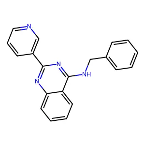 N-苄基-2-(吡啶-3-基)喹唑啉-4-胺 structure