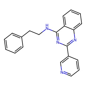 N-(2-phenylethyl)-2-(pyridin-3-yl)quinazolin-4-amine structure