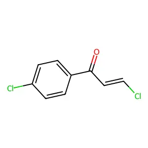 3-Chloro-1-(4-chlorophenyl)prop-2-en-1-one structure
