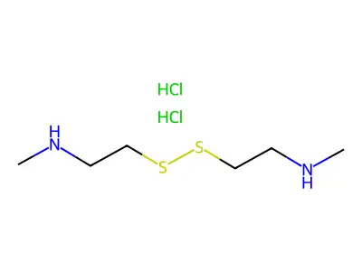 Ethanamine, 2,2'-dithiobis(N-methyl- structure