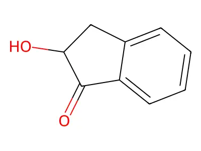 1H-Inden-1-one, 2,3-dihydro-2-hydroxy- structure