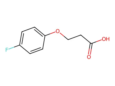 3-(4-氟苯氧基)丙酸 structure
