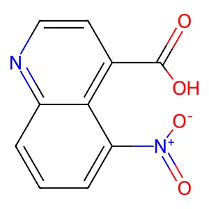 5-硝基-4-喹啉甲酸 structure