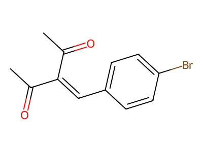 3-(4-Bromobenzylidene)-2,4-pentanedione structure