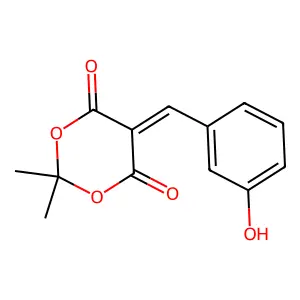 5-(3-Hydroxybenzylidene)-2,2-dimethyl-1,3-dioxane-4,6-dione structure