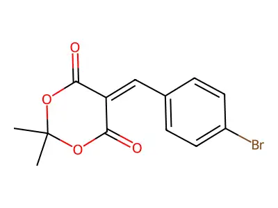 1,3-Dioxane-4,6-dione, 5-((4-bromophenyl)methylene)-2,2-dimethyl- structure