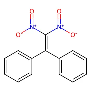 Benzene, 1,1'-(dinitroethenylidene)bis- structure