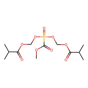 Bis(isopropylyloxymethyl) methyl foscarnet structure