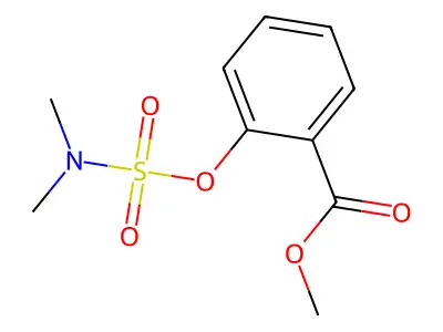 Methyl 2-{[(dimethylamino)sulfonyl]oxy}benzenecarboxylate structure